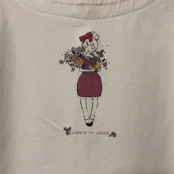 Girls’ 4T Janie and Jack Flower Girl 3/4 length sleeve Shirt - Picture 2 of 7